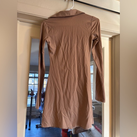 Long Sleeve Reformation Mini Shirt Dress/ Button Up Dress Size XS - Picture 4 of 6